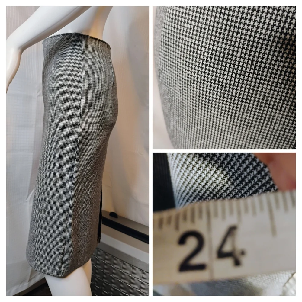 Renuar Gray Tweed Style Pencil Skirt - Picture 2 of 2